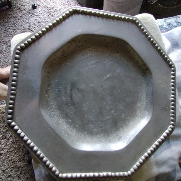 Vintage Silver Tray co+fe Coffe Plate Cogu Accessory Hug Ower Masahime Astier